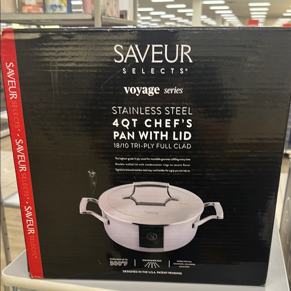 (BB)Silver Stainless Steel Cookware Pot with Lid